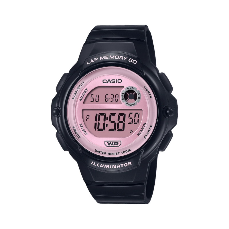 Casio Digital Black Rubber Strap Watch LWS1200H-1A2