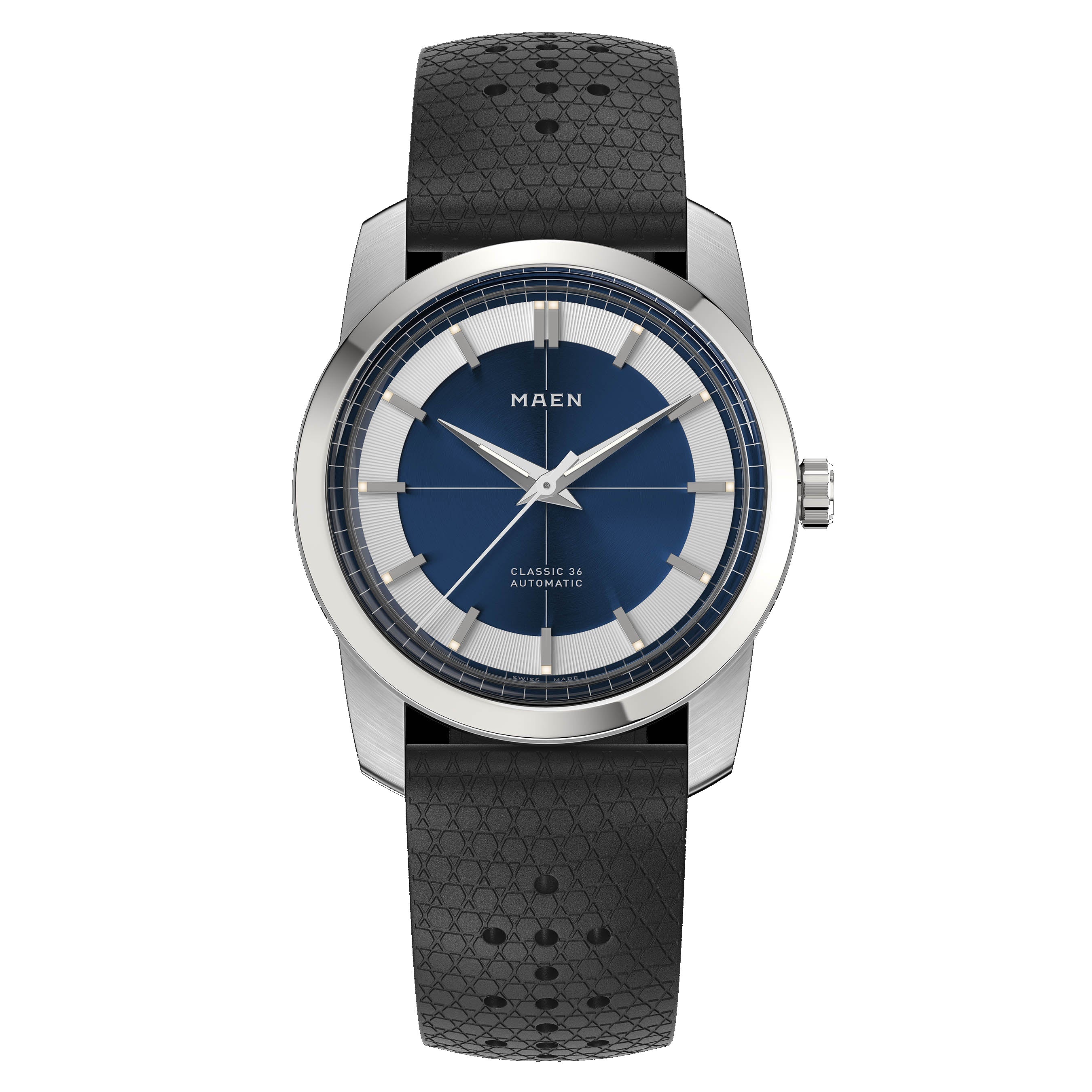 MAEN MAEN Classic 36 White Dial Automatic Watch M7.2.1 - Classic36 Front Strap