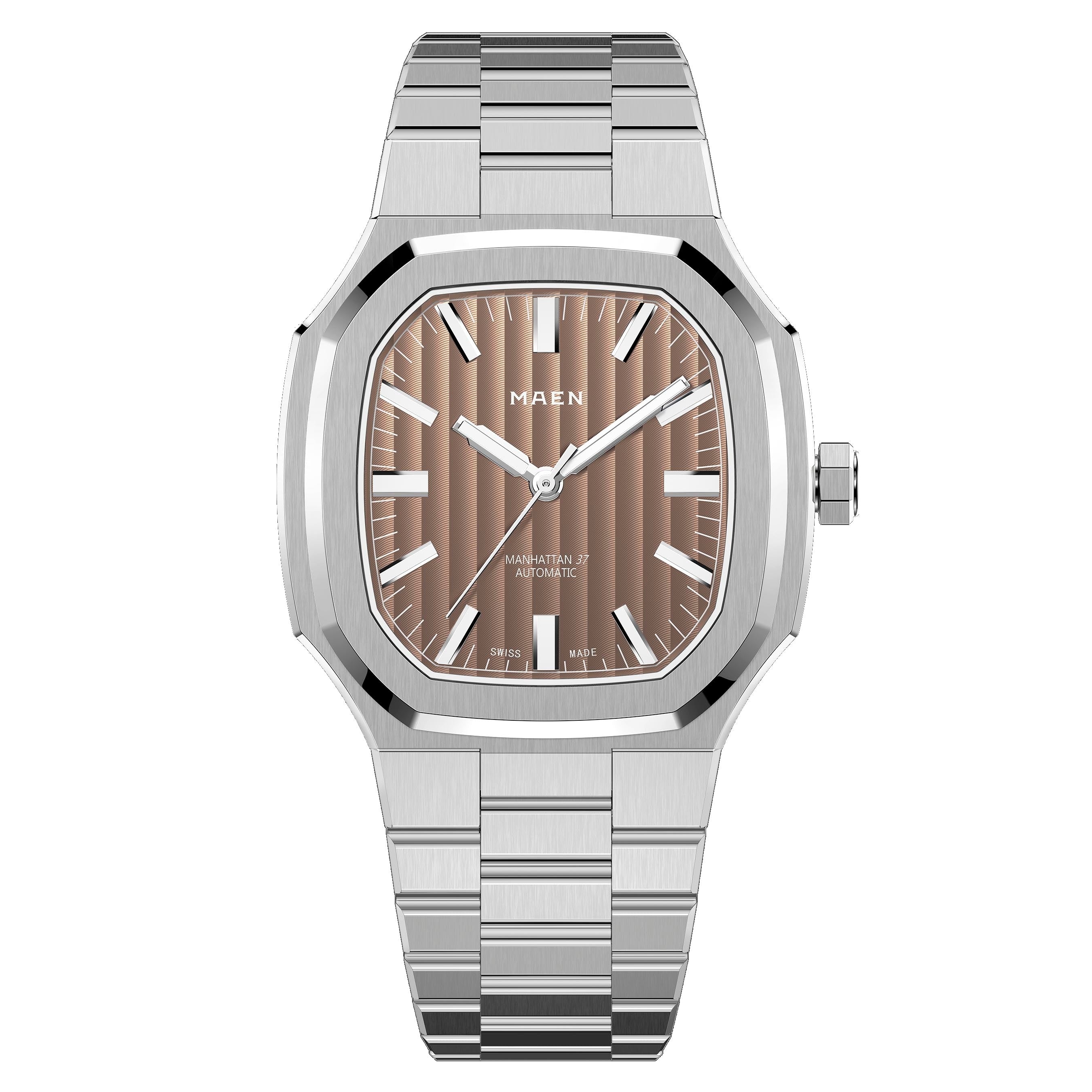 MAEN MAEN Manhattan 37 Salmon No Date Automatic Watch M2.1.4 - Salmon No Date