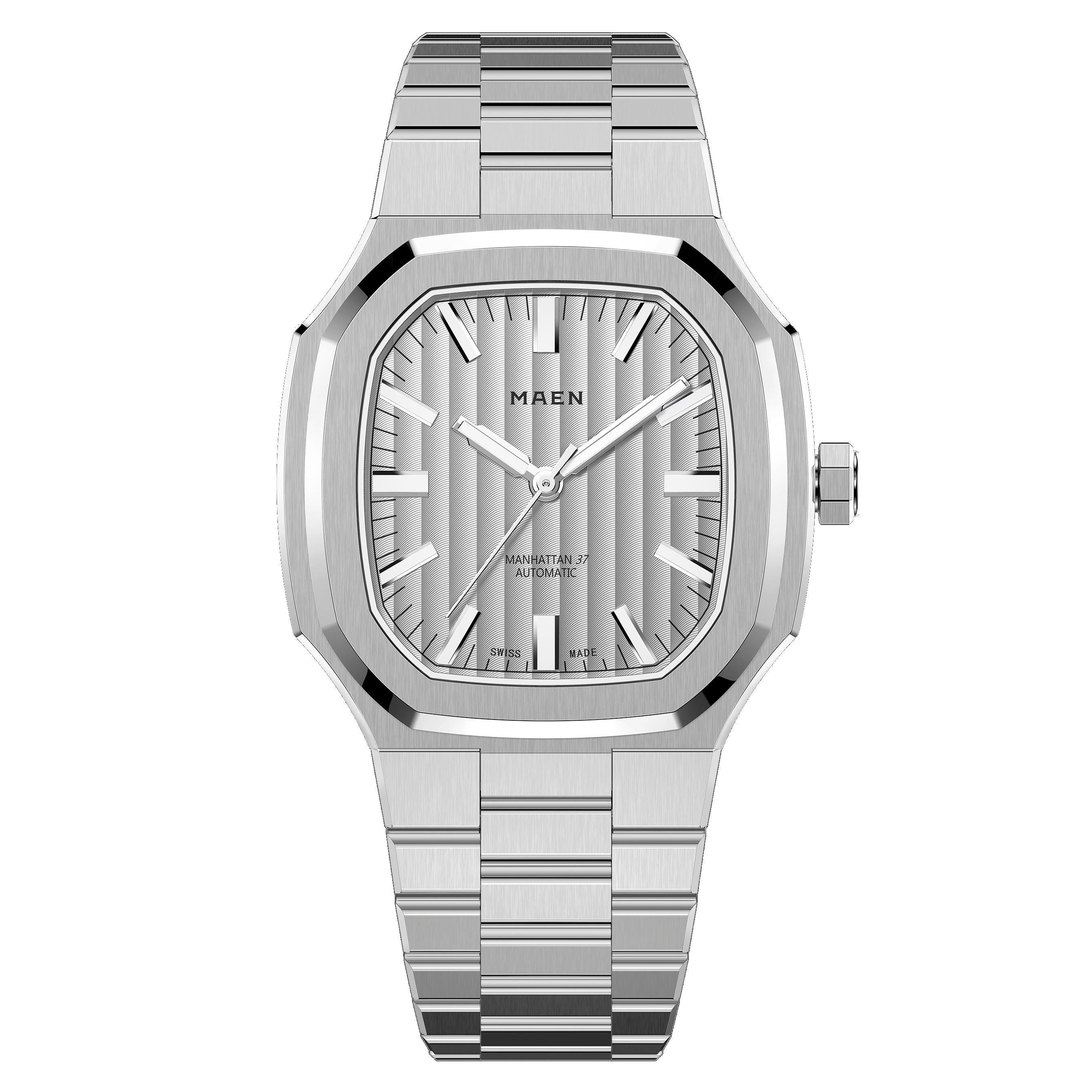 MAEN MAEN Manhattan 37 Ice Grey No Date Automatic Watch M2.1.6 - Ice Grey No Date