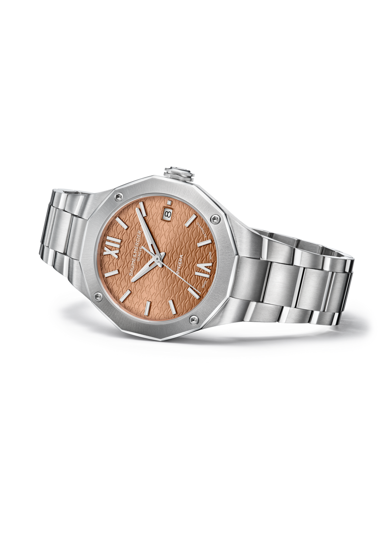 Baume & Mercier Riviera 36mm Automatic Women's Watch with Terracotta Dial M0A10764