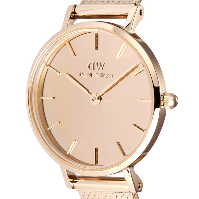 Daniel Wellington Petite Mirror Reflection Rose Gold Dial Watch DW00100795
