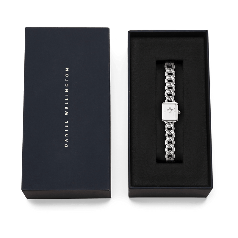 Daniel Wellington Jolie Silver Chain White Dial Watch DW00100834