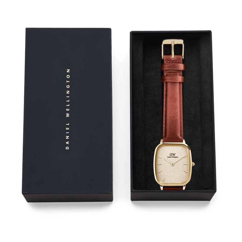 Daniel Wellington Marlon St Mawes Linen Gold Watch DW00100839