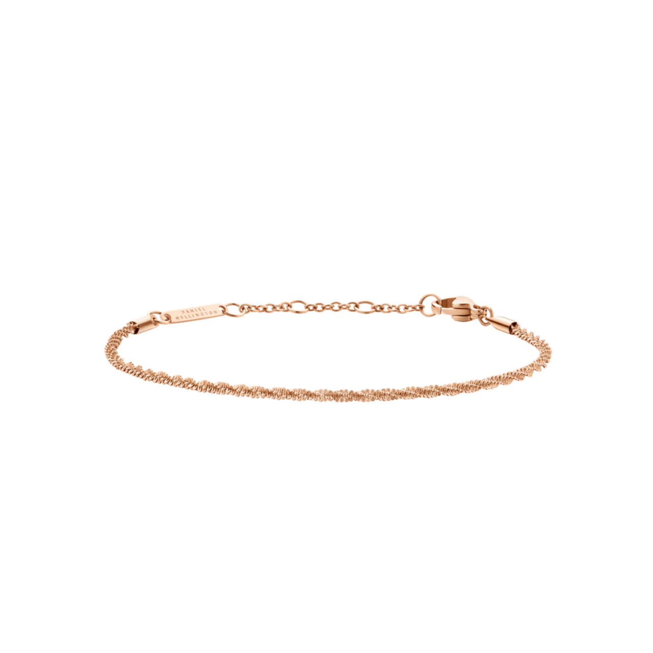 Daniel Wellington 155-185 mm Twisted Chain Rose Gold Bracelet DW00400559