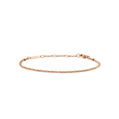 Daniel Wellington 155-185 mm Twisted Chain Rose Gold Bracelet DW00400559