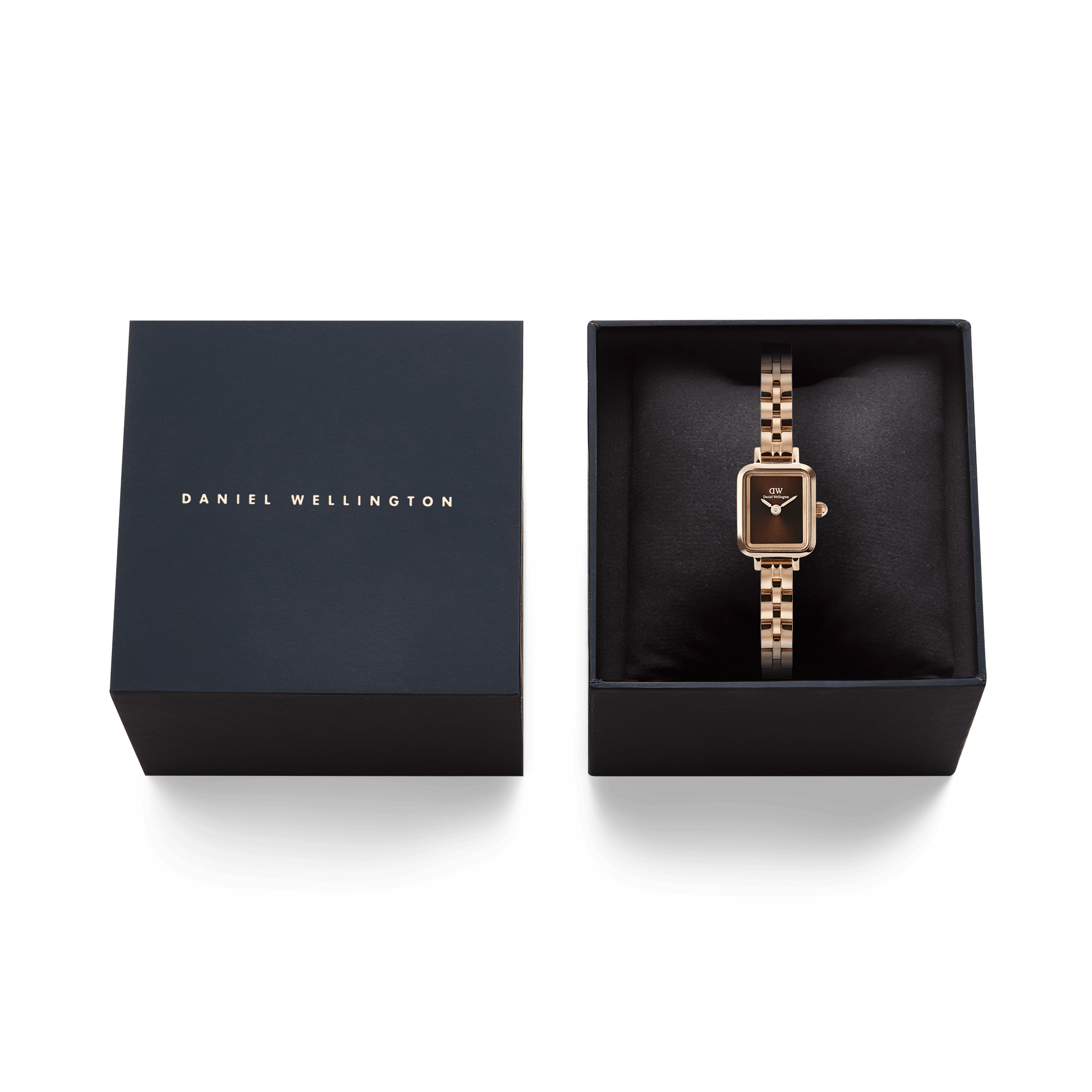Daniel Wellington Quadro Mini Arch 3-link Amber Sunray Rose Gold