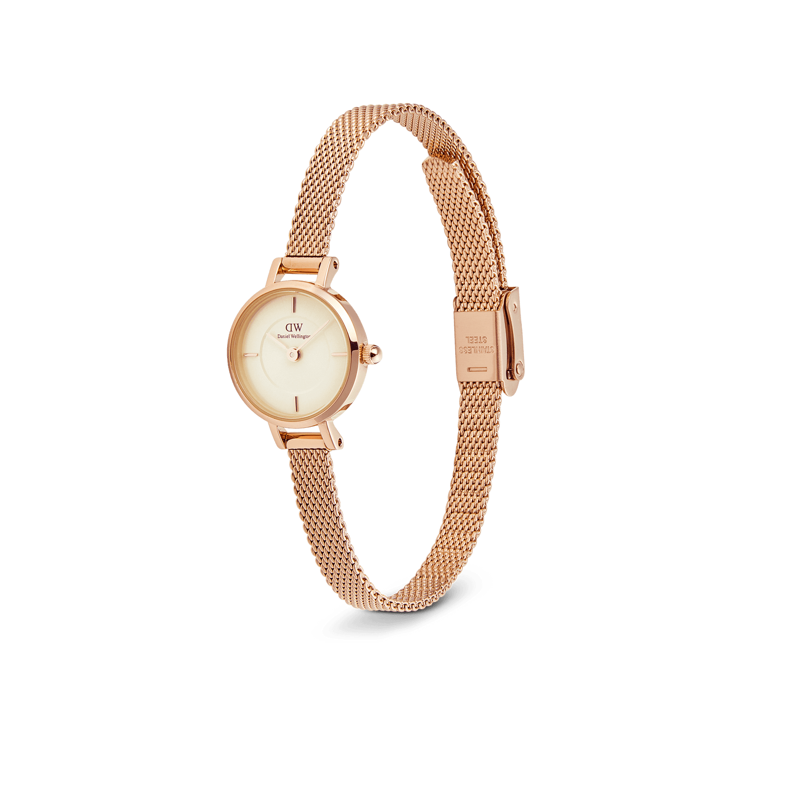 Daniel Wellington 19mm Petite Mini Champagne Melrose Watch Watch Direct