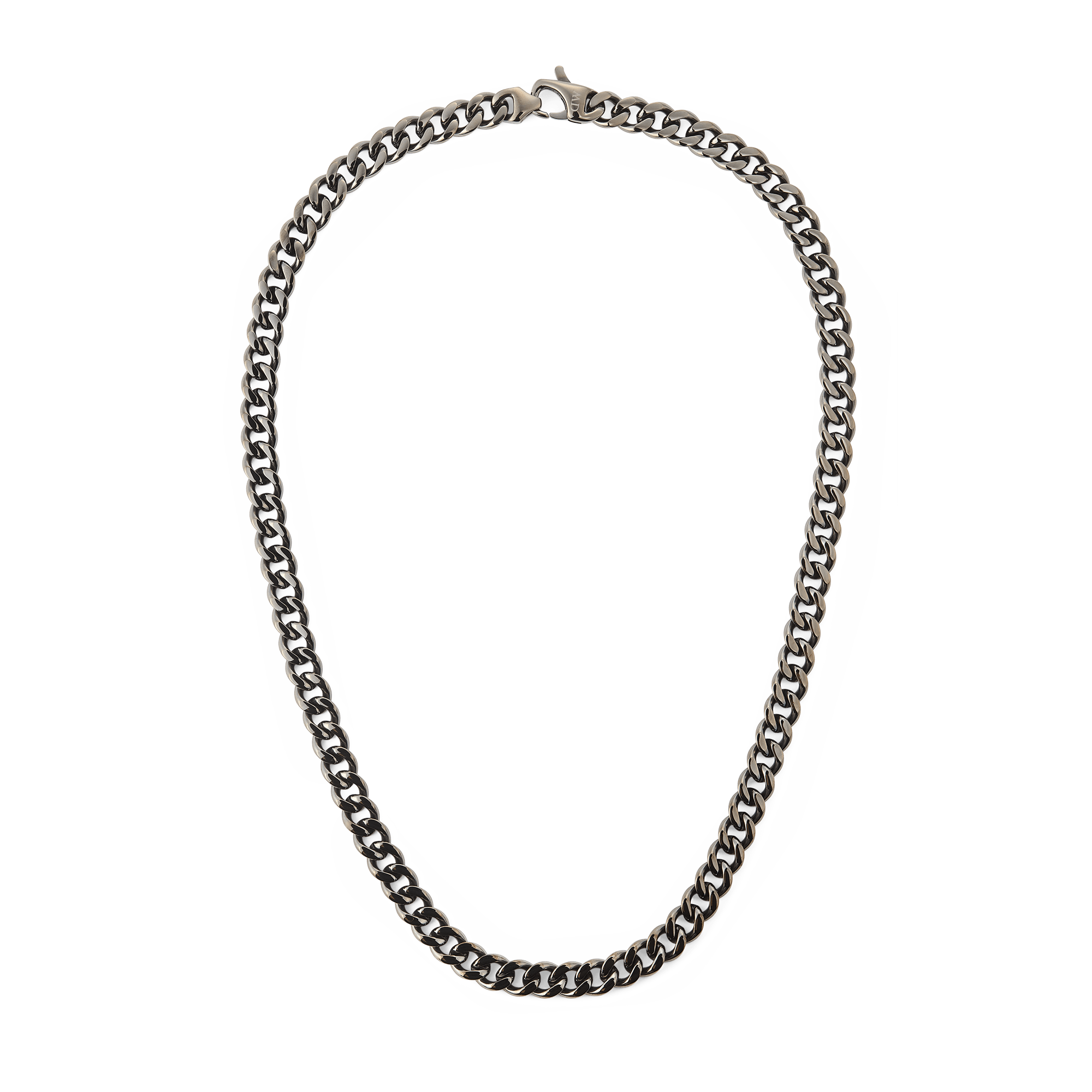 Daniel Wellington Ellipse Cuban Chain Necklace Graphite