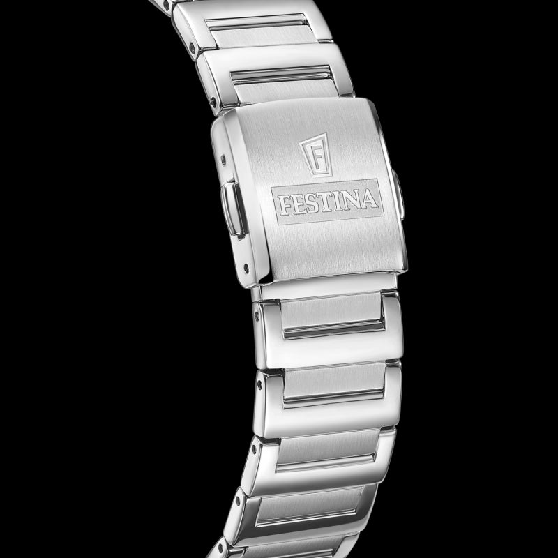 Elegant Festina Women's Stainless Steel Watch with Mother of Pearl Dial F20679/2