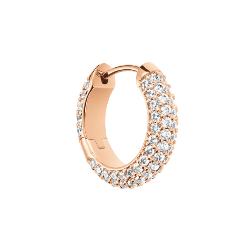 Daniel Wellington Pavé Crystal Rose Gold Earrings DW00400627