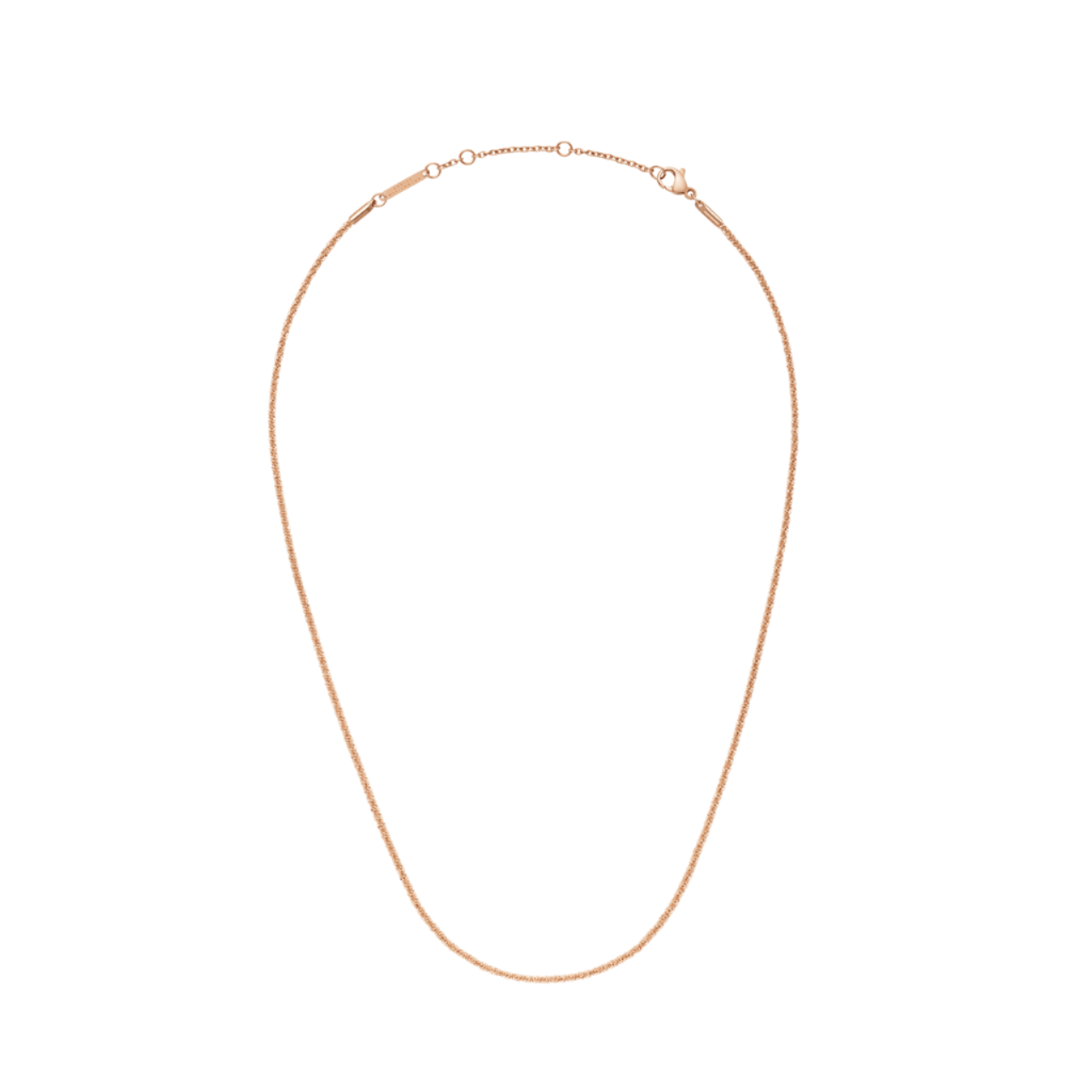Daniel Wellington Twisted Chain Necklace 40-44cm Rose Gold DW00400562