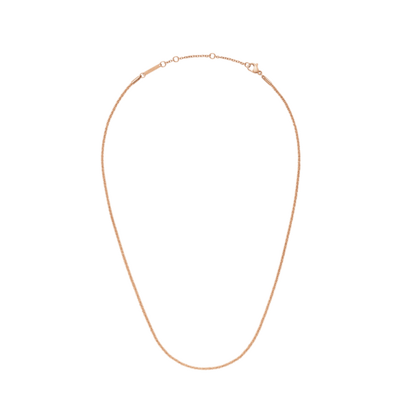 Daniel Wellington Twisted Chain Necklace 40-44cm Rose Gold DW00400562