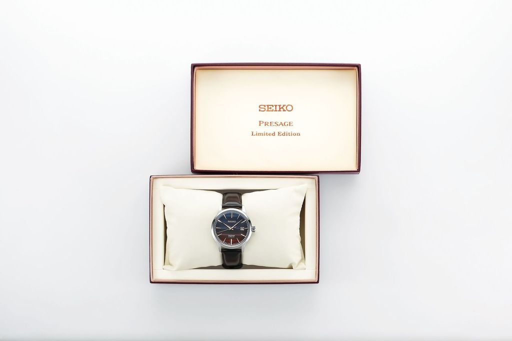 Seiko Presage Purple Sunset Limited Edition Watch SRPK75J