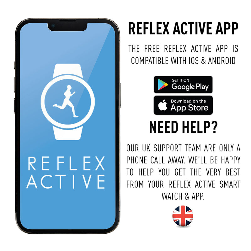 Reflex Active Series 12 Bright Blue Silicone Smartwatch RA12-2159