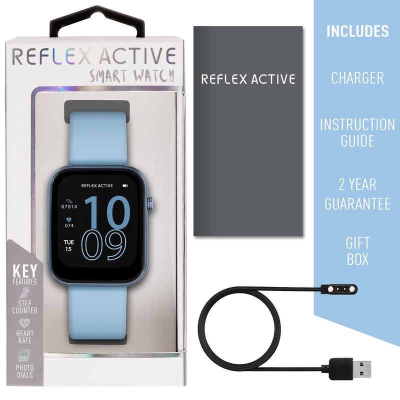 Reflex Active Series 12 Denim Silicone Smartwatch RA12-2153