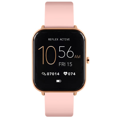 Reflex Active Series 15 Rose Gold Case Pink Silicone Strap Smart Watch RA15-2146