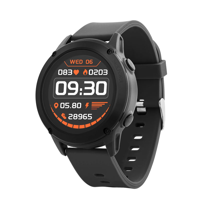 Reflex Active Series 18 Black Silicone Strap GPS Smart Watch RA18-2148