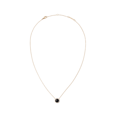 Daniel Wellington Audrey Black Agathe Rose Gold Necklace DW00401450