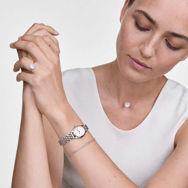Daniel Wellington Audrey Mother of Pearl Rose Gold Necklace DW00401448