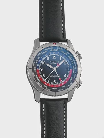 Alpina Startimer Pilot Quartz Worldtimer AL-255BRB4S26