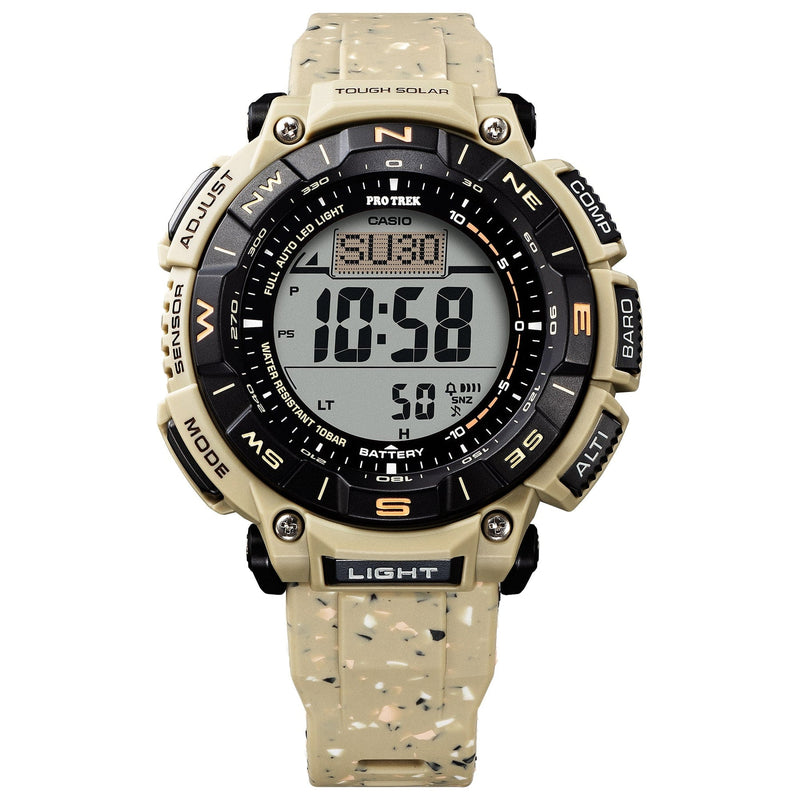 Casio PRO TREK Eco-Friendly Edition with Dual-Layer Display and Recycled Resin Strap PRG340SC-5D