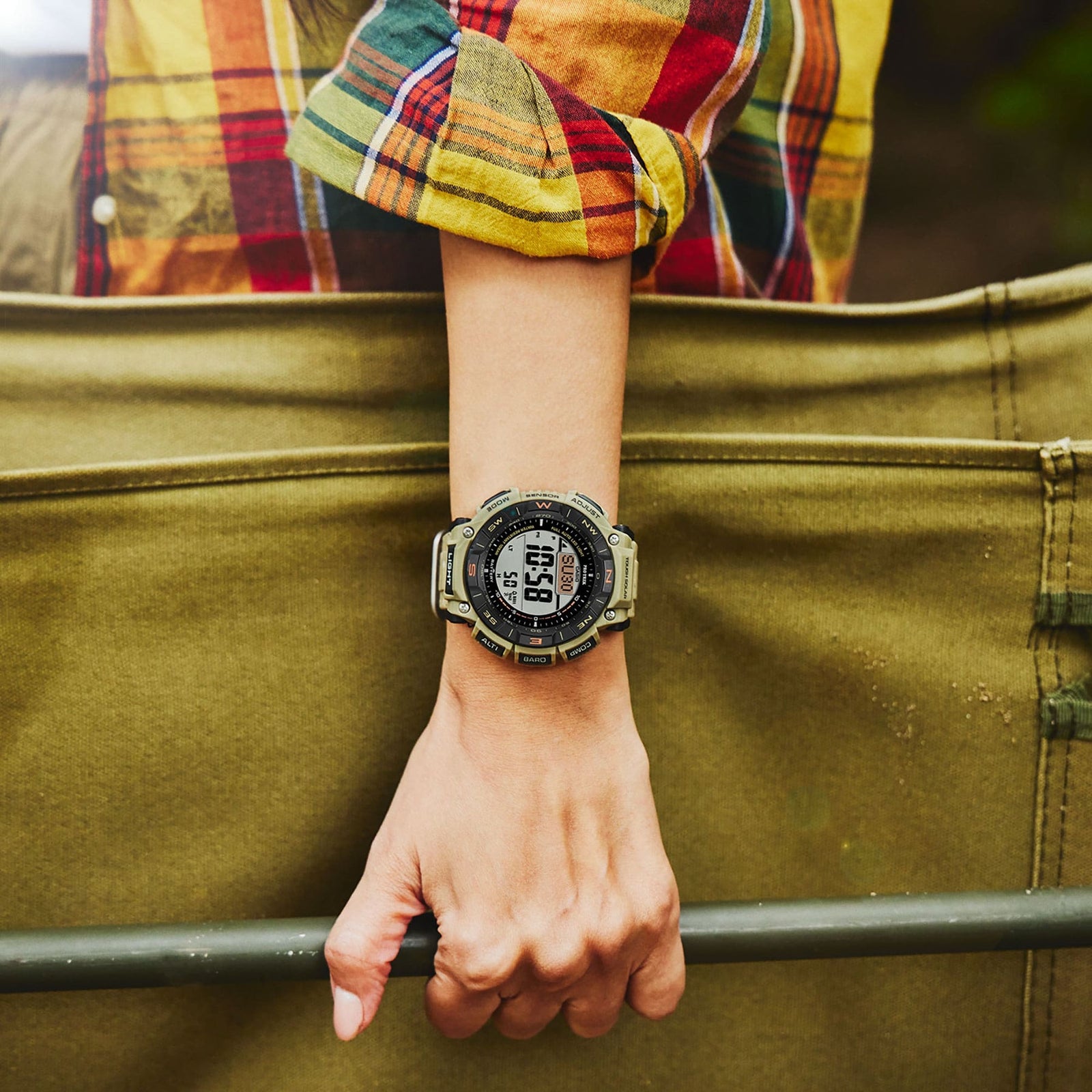 Casio PRO TREK Eco Friendly Edition with Dual Layer Display and Recycl Watch Direct