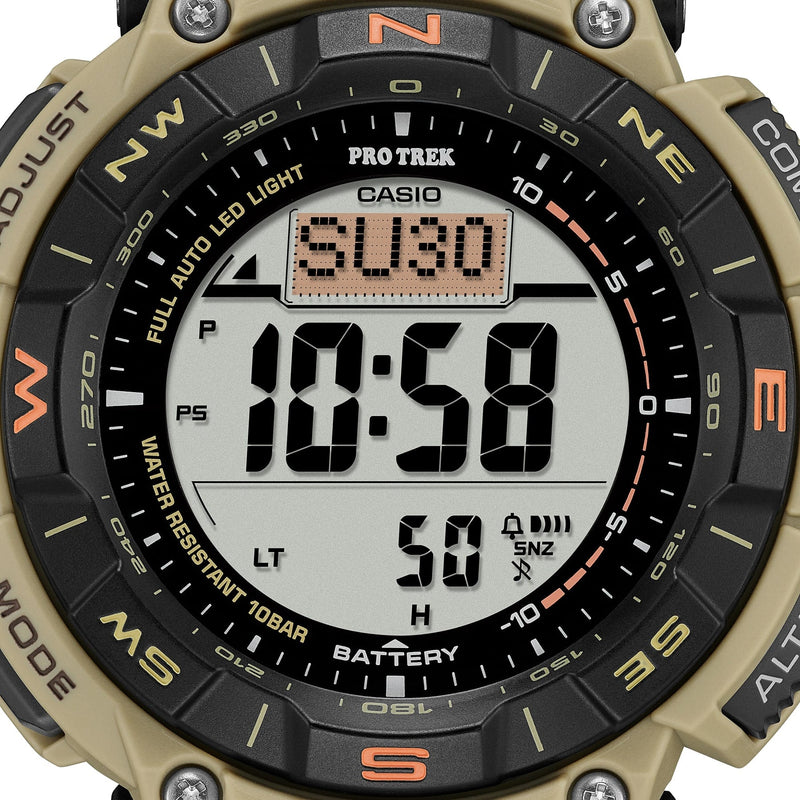 Casio PRO TREK Eco-Friendly Edition with Dual-Layer Display and Recycled Resin Strap PRG340SC-5D