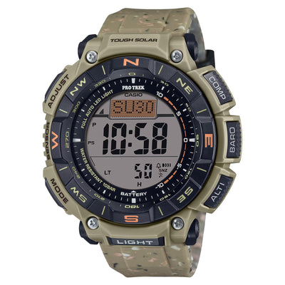 Casio PRO TREK Eco-Friendly Edition with Dual-Layer Display and Recycled Resin Strap PRG340SC-5D