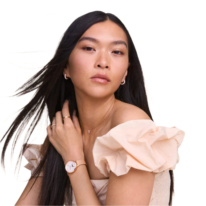 Daniel Wellington Pavé Crystal Rose Gold Earrings DW00400627