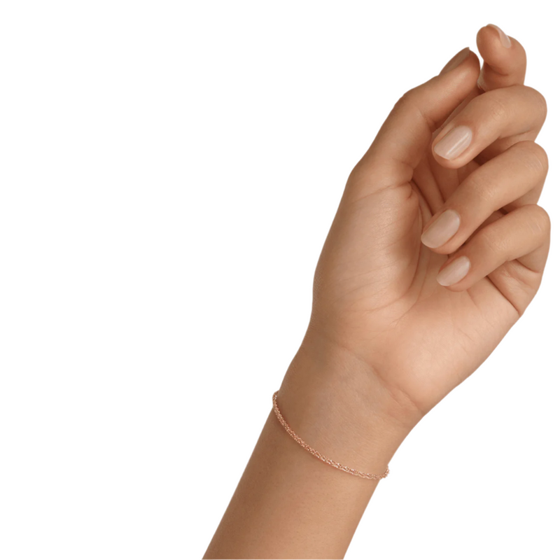 Daniel Wellington 155-185 mm Twisted Chain Rose Gold Bracelet DW00400559