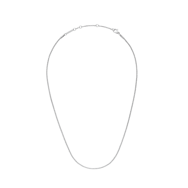 Daniel Wellington Twisted Chain Necklace 40-44cm Silver DW00400561