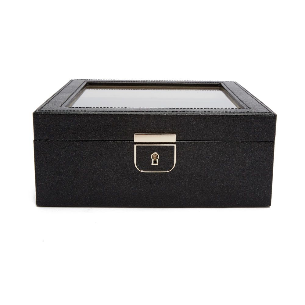 Wolf Palermo Black 6 Piece Watch Box 213802