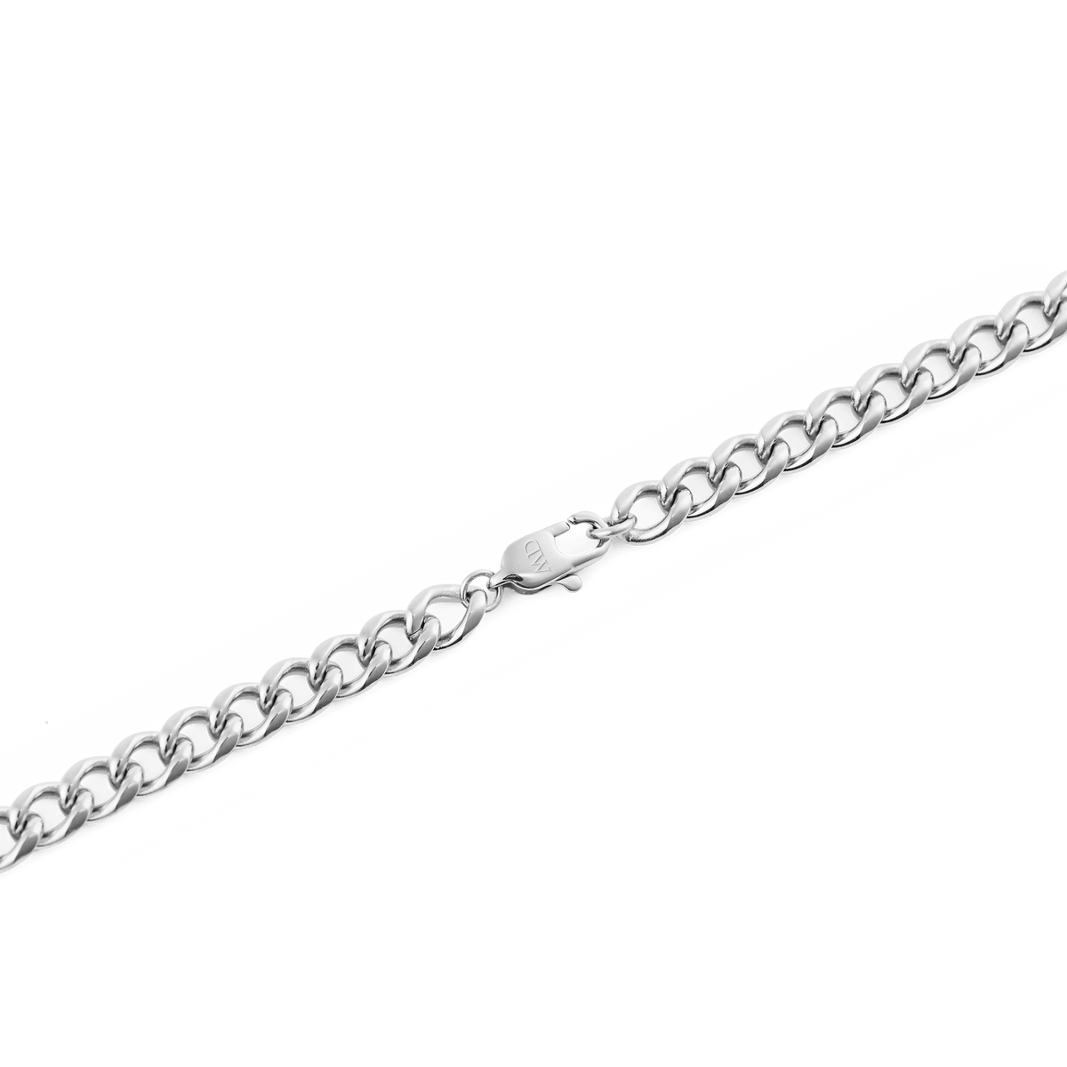 Daniel Wellington Ellipse 4mm Necklace Silver in recycled stainless steel