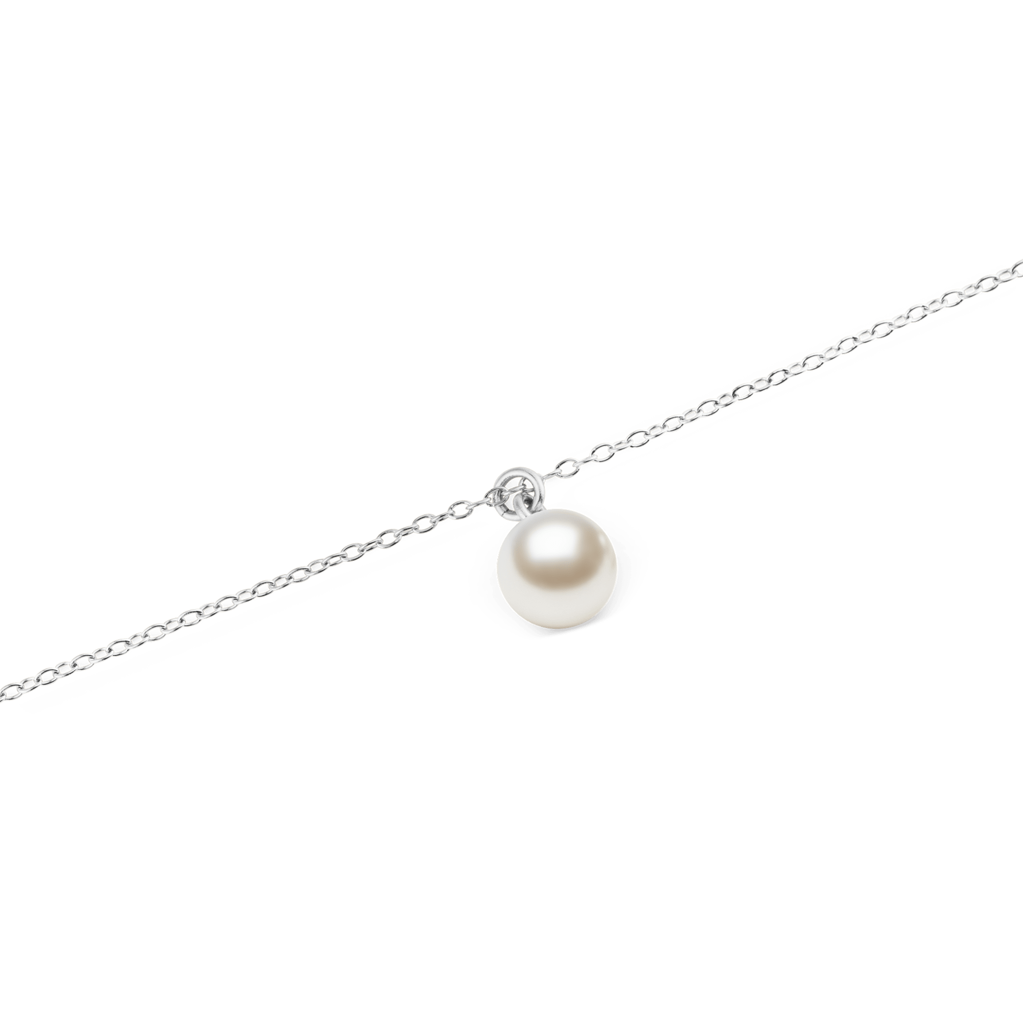 Daniel Wellington Pearl Necklace Silver