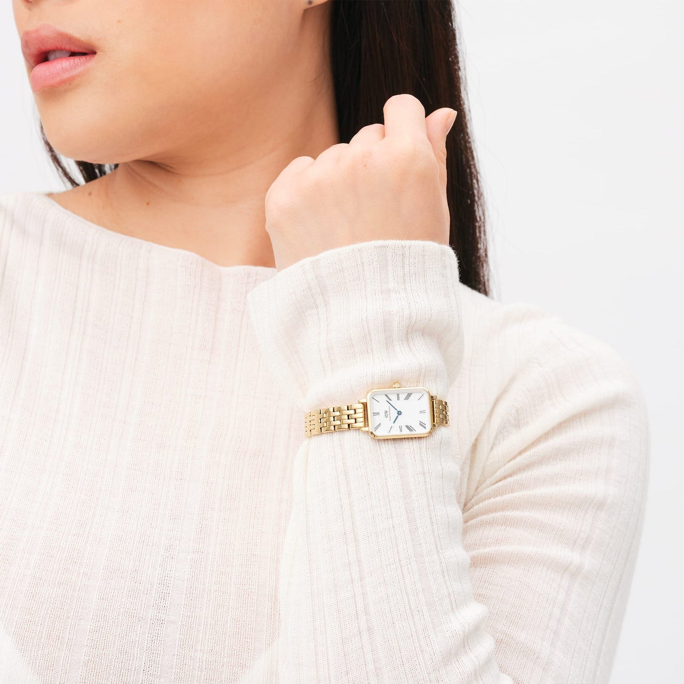 Daniel Wellington 腕時計 Quadro Roman Numerals DW00100688 Quadro Roman Numerals 5-Link Gold