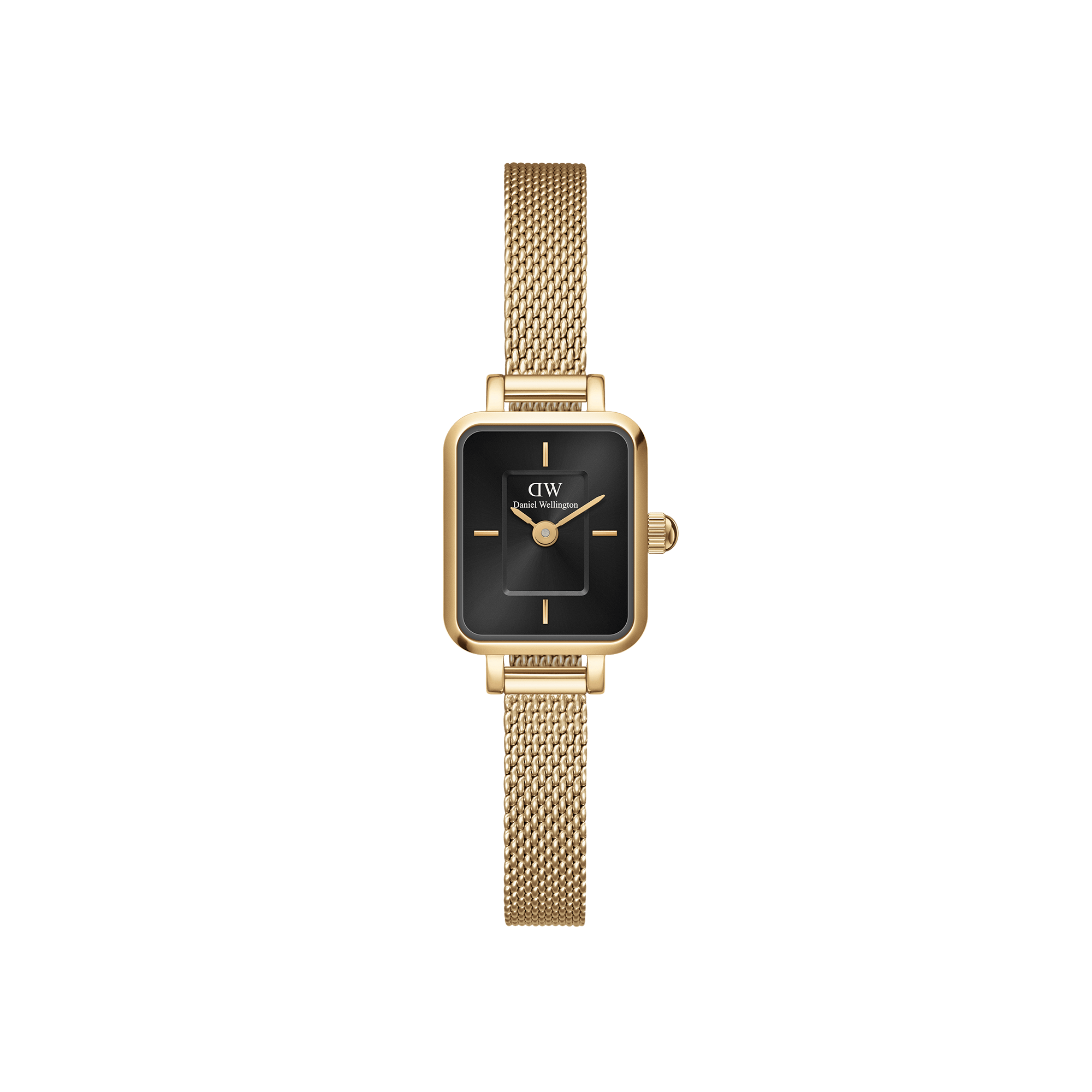Daniel Wellington Quadro Mini 15x18mm Evergold G Black DW00100652