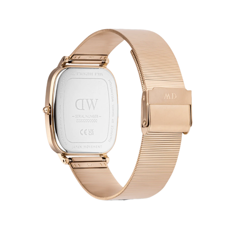 Daniel Wellington Marlon Melrose Wire Vintage Linen Pattern Dial Watch DW00100815