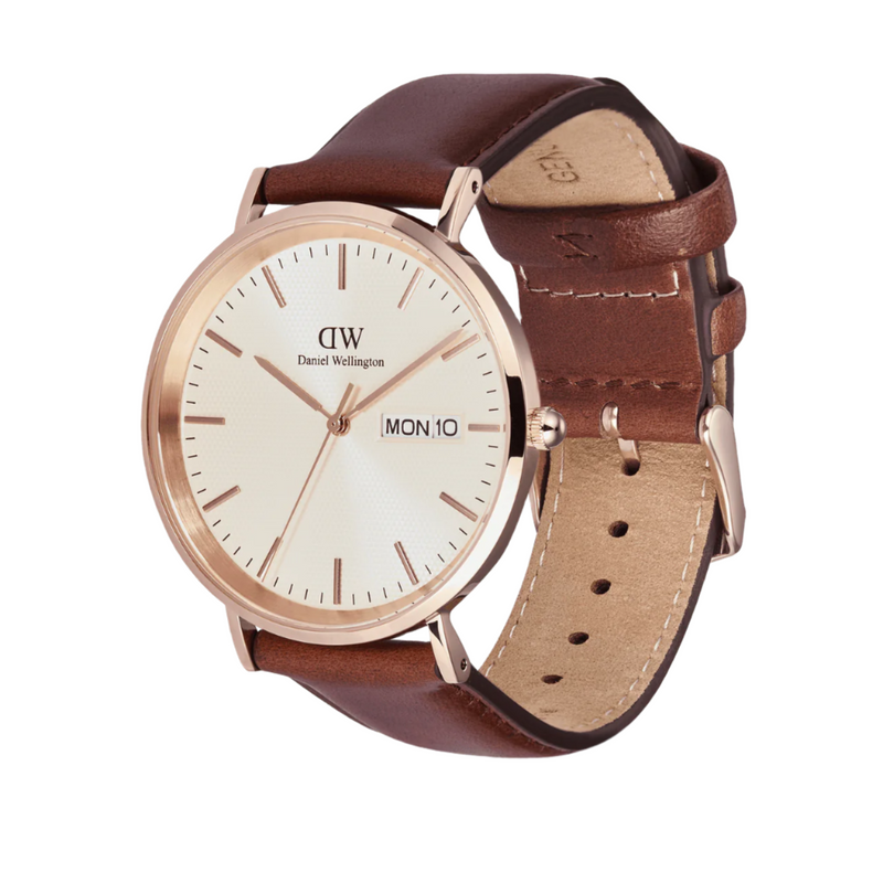 Daniel Wellington Classic St Mawes Rose Gold Champagne Dial Watch DW00100829