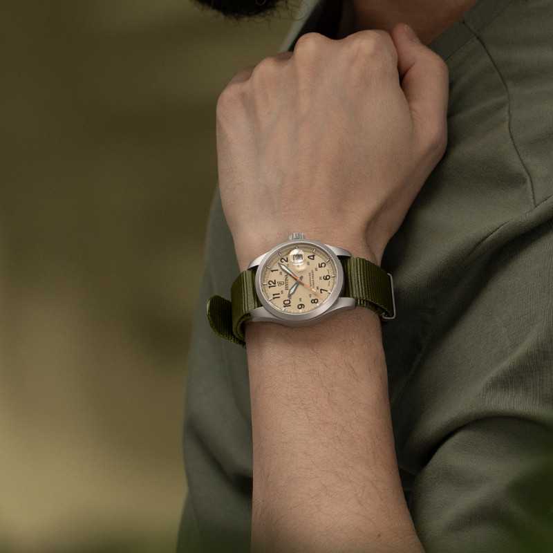 Festina Swiss Made Field Compact with Green Nato Strap Men's Watch F20082/1
