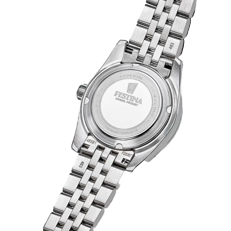Festina Swiss Made Classic Pink Dial Stainless Steel Women’s Watch F20087/2