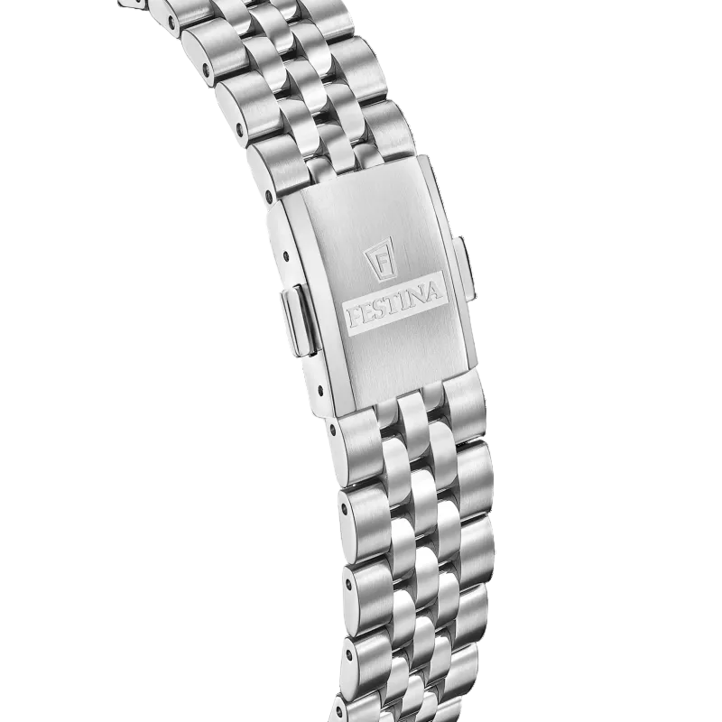 Festina Swiss Made Classic Black Dial Stainless Steel Women’s Watch F20087/6