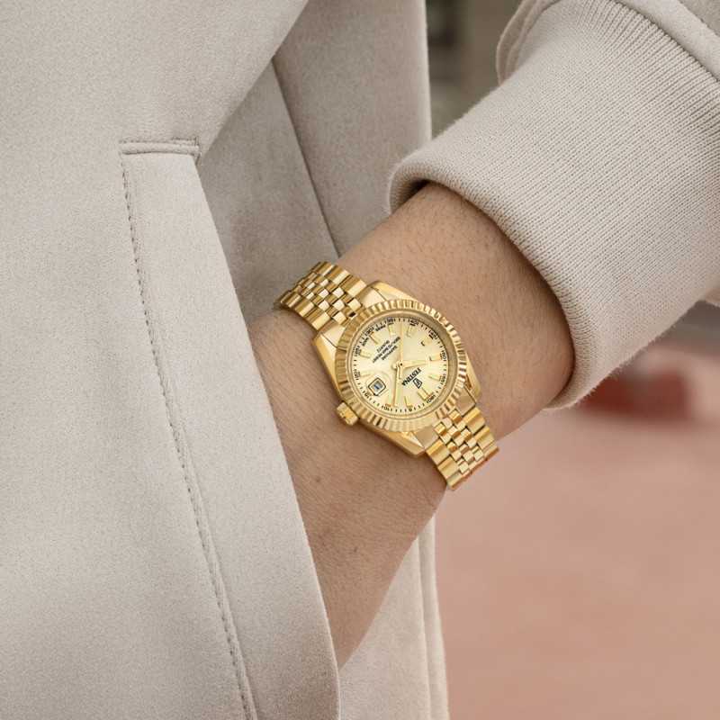 Festina Swiss Made Classic Gold Dial Stainless Steel Women’s Watch F20089/2