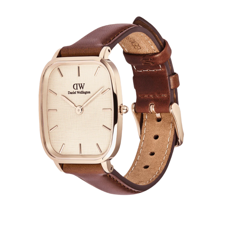 Daniel Wellington Marlon St Mawes Vintage Linen Pattern Dial Watch DW00100816