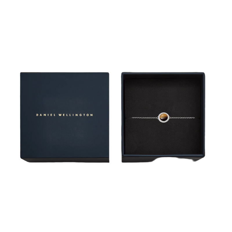 Daniel Wellington Audrey Tiger Eye Silver Bracelet DW00401439