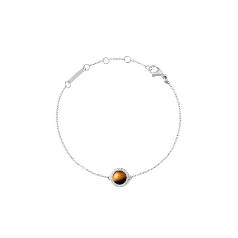 Daniel Wellington Audrey Tiger Eye Silver Bracelet DW00401439