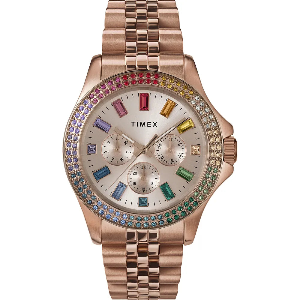 Timex Trend Kaia Rose Gold Stainless Steel Quartz Watch TW2W34200