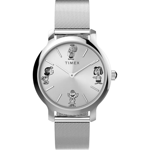 Timex Transcend Peanuts Sketch Stainless Steel Watch TW2W46000