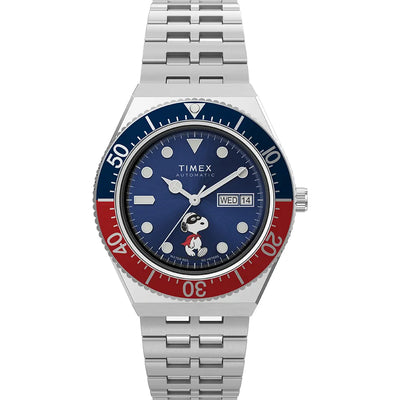 Timex M79 Peanuts "Superhero" Masked Marvel Stainless Steel Watch TW2W47500