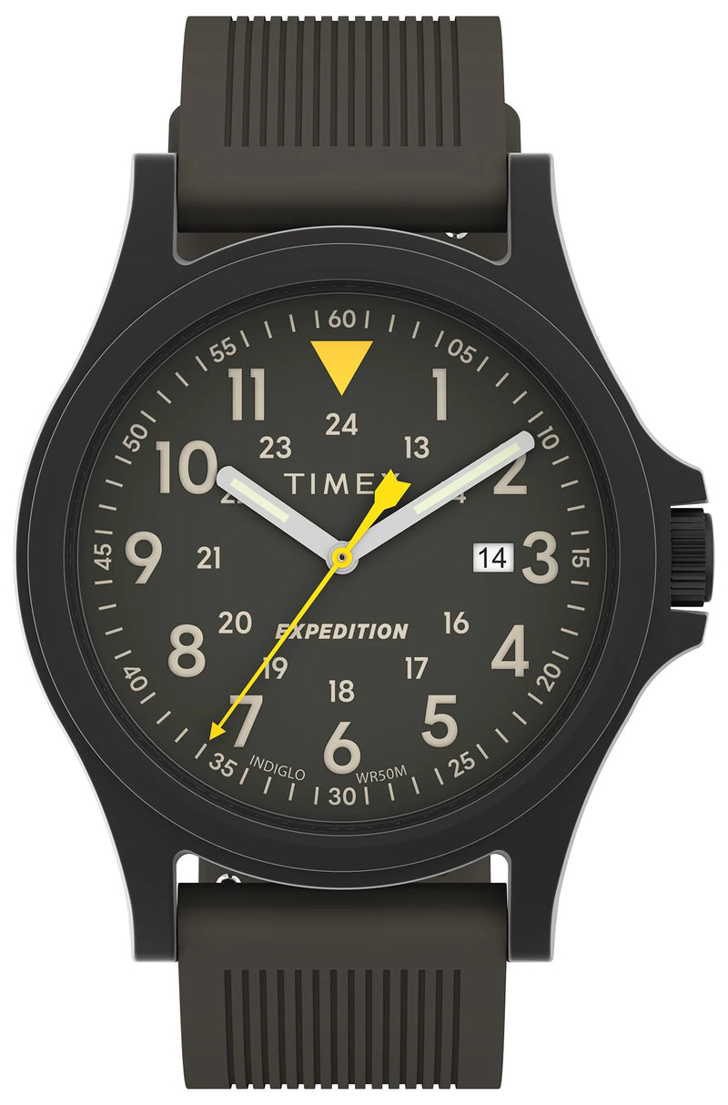Timex Expedition Acadia Silicone Strap Brown Dial Watch TW4B30000 Watch Direct
